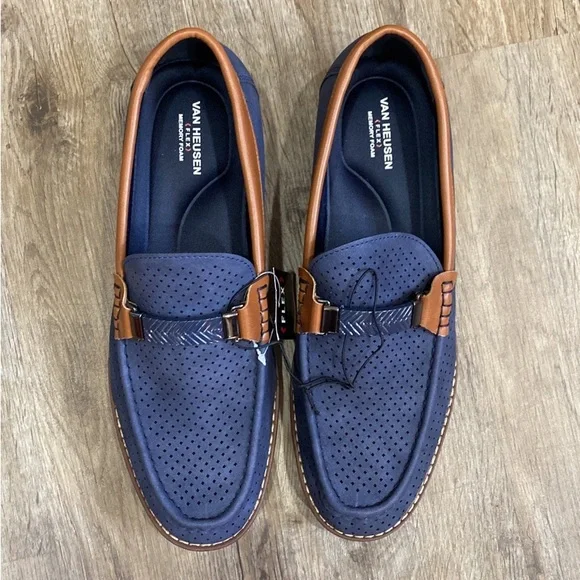 Van Heusen memory foam leather shoes. Size men 10.5 NWT! s-l400.jpg main image 2